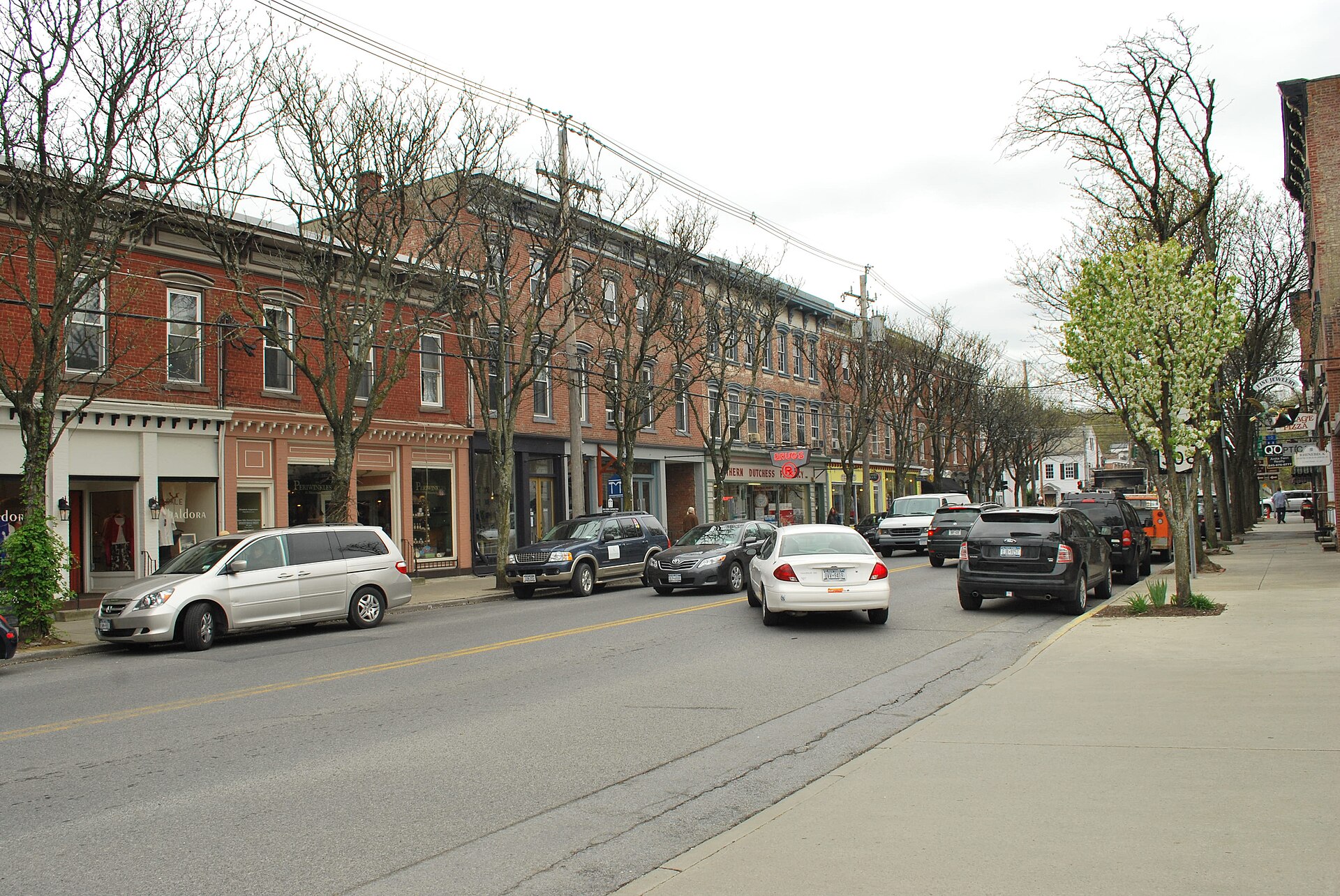 East Market Street looking toward the village crossroads