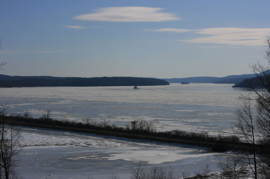 View of the Hudson River from Wilderstein in Rhinebeck